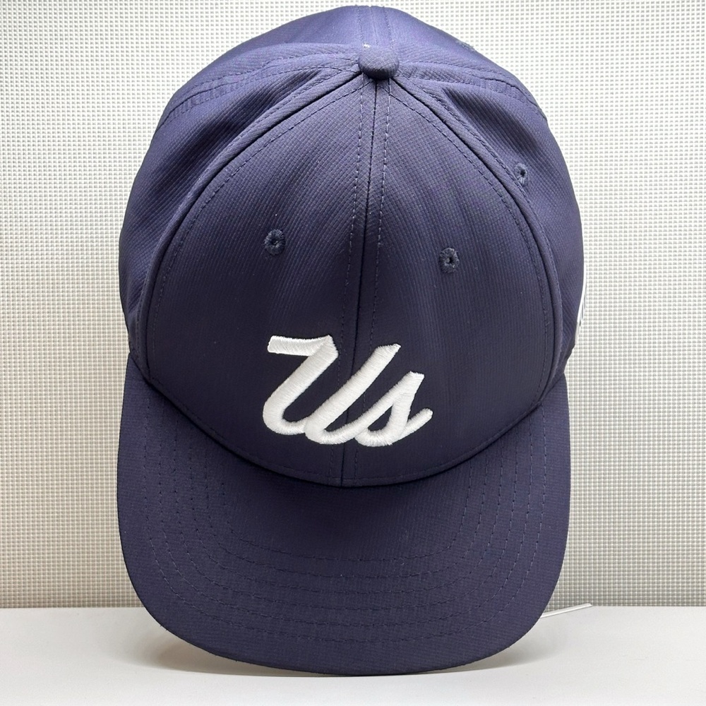 Kith Navy Blue Baseball Cap with White “Us” Embroidery
